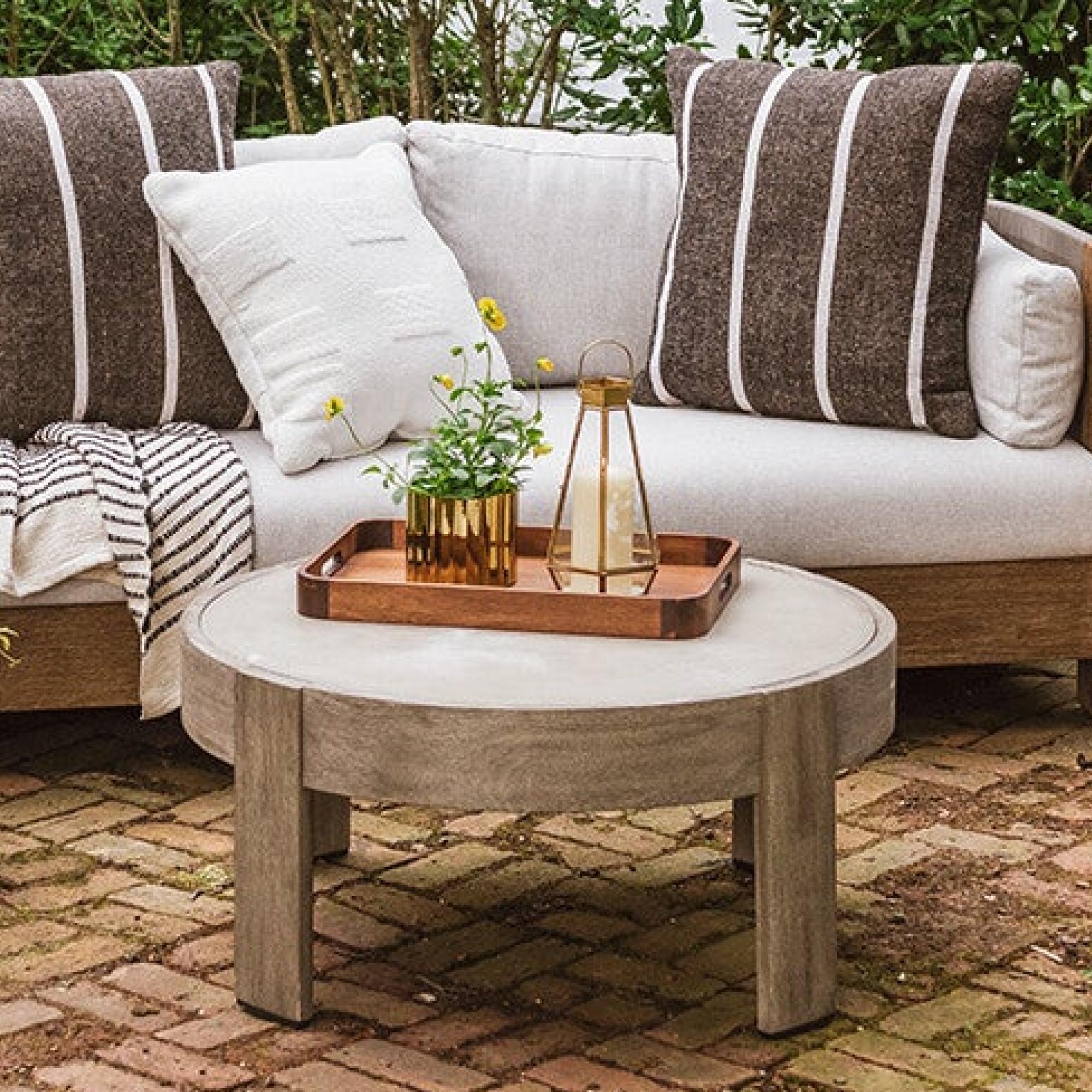 Portside Garden Round Coffee Table 87 cm